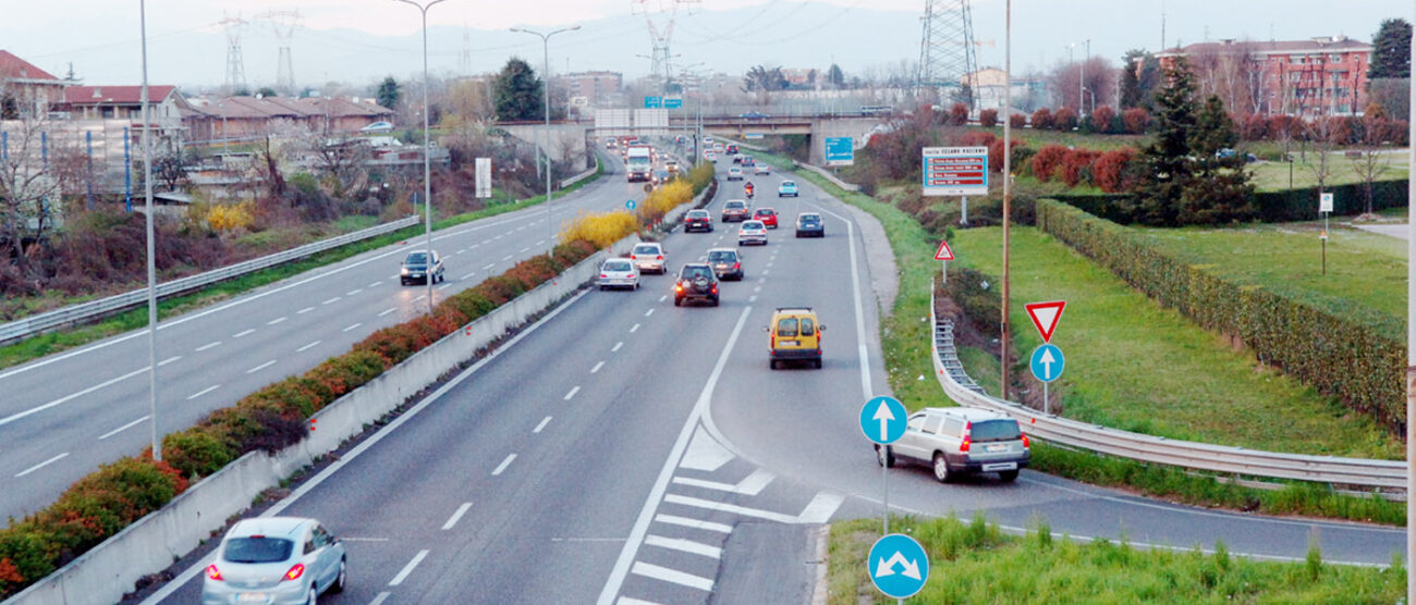 CESANO PEDEMONTANA VEDUTA TRATTO SUPERSTRADA INTERESSATO DAL PROGETTO