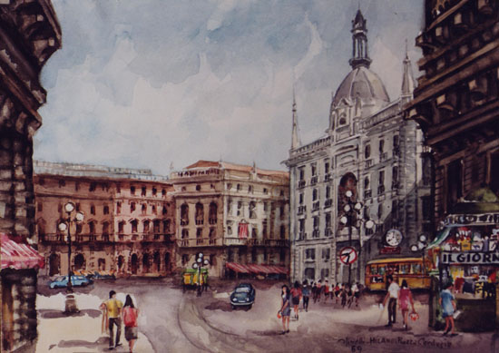 Pino Spinelli, Milano, Piazza Cordusio