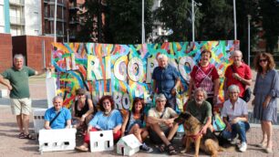 il gruppo che ha animato in piazza Risorgimento a Seregno l'evento per la legalità
