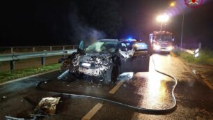 Incidente a Lentate sul Seveso - foto vigili del fuoco