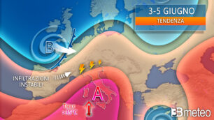 Meteo 3-5 giugno 2022