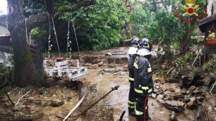 Vigili del fuoco maltempo Varese Casalzuigno