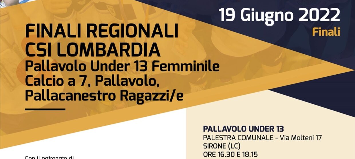 Nel meratese si decreterà il "Campione Regionale CSI Lombardia Pallavolo"