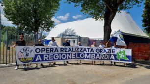 Flash mob Lega a Villasanta