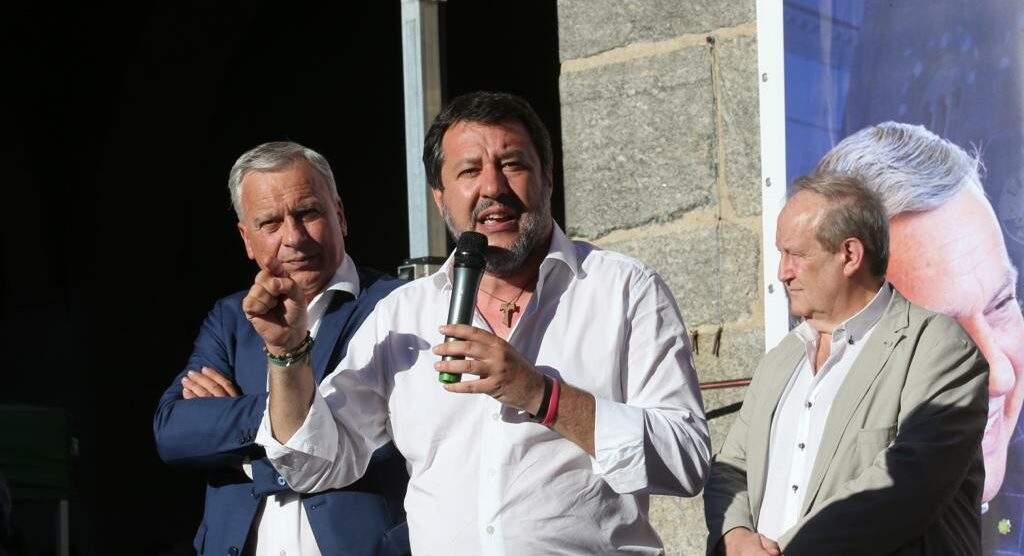 Elezioni Matteo Salvini a Monza