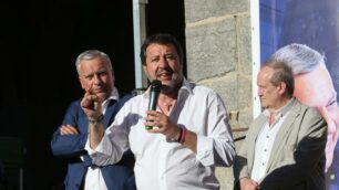 Elezioni Matteo Salvini a Monza