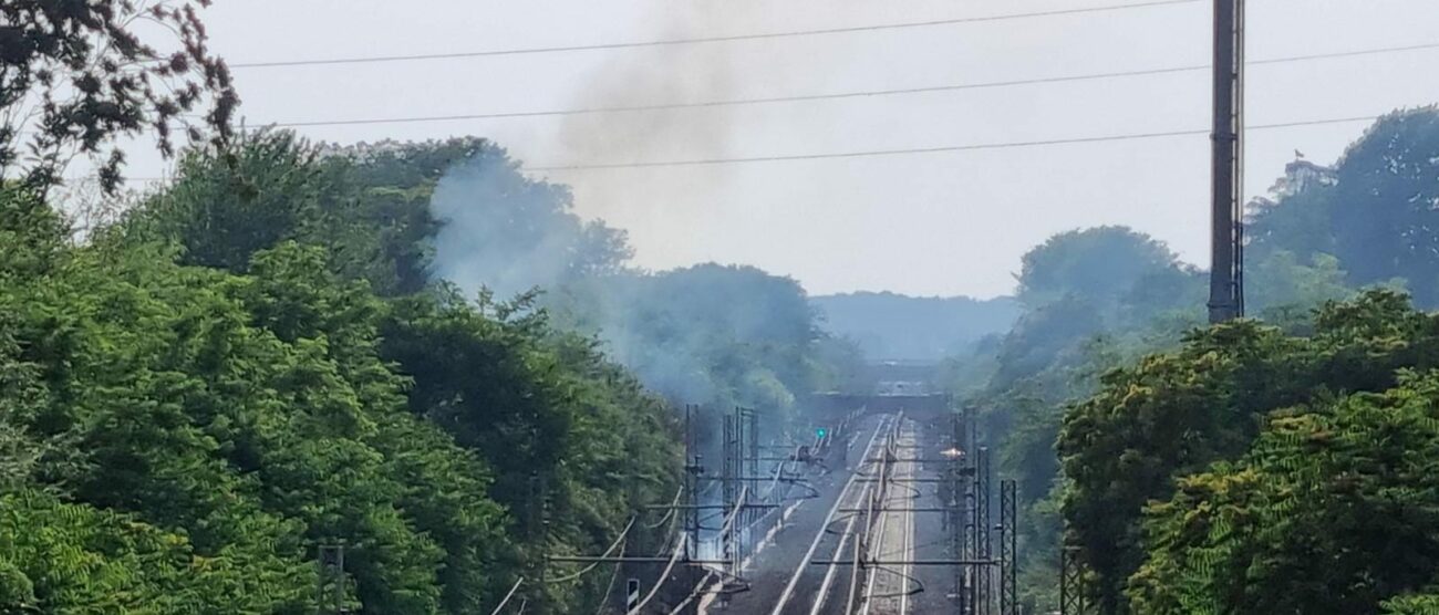 Incendio Milano-Chiasso Camnago