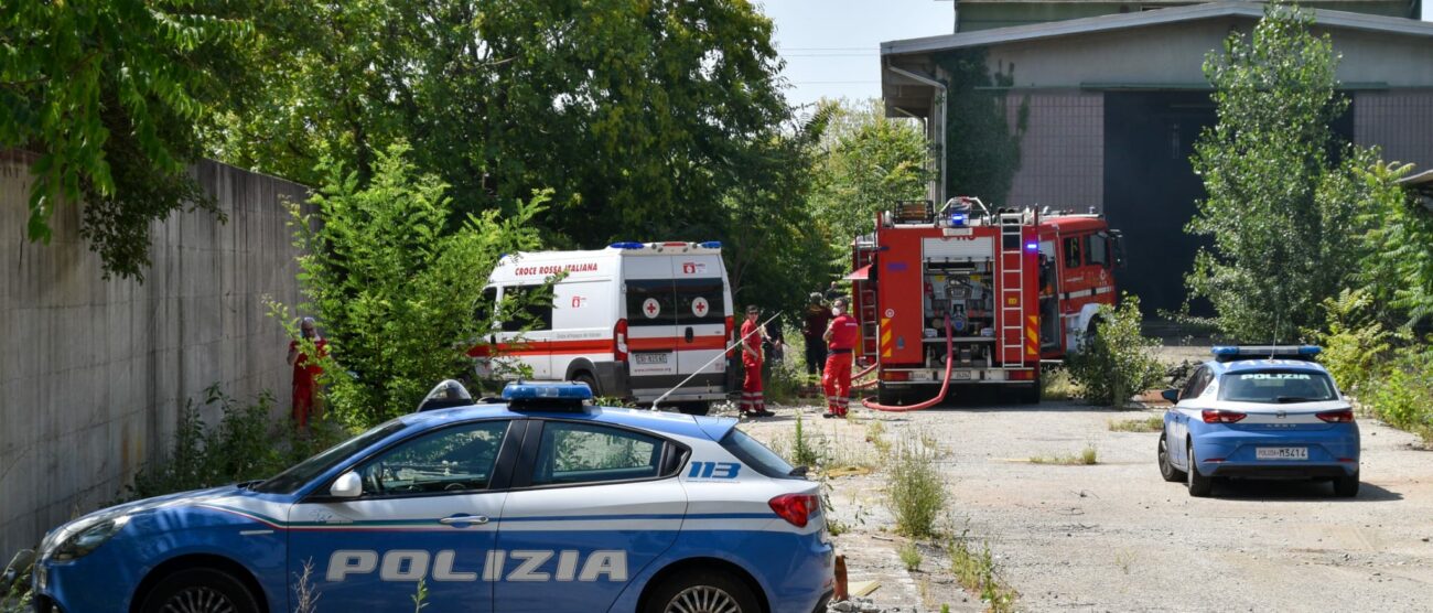Incendio in viale Foscolo a Monza