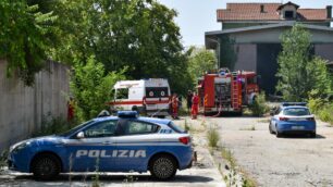 Incendio in viale Foscolo a Monza