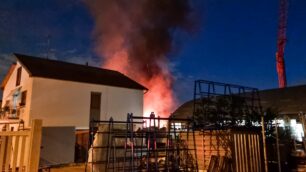 Incendio a Giussano