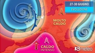 evoluzione meteo 27-30 giugno 3bmeteo