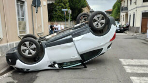 Incidente Lissone via Ferrucci Monte Grappa