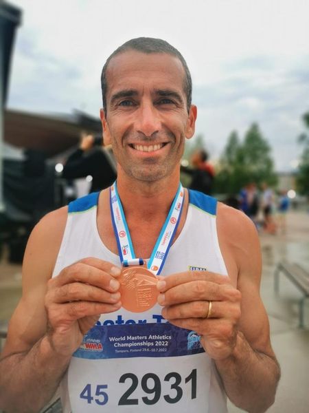 Atletica Paolo Citterio a Mondiali master a Tampere