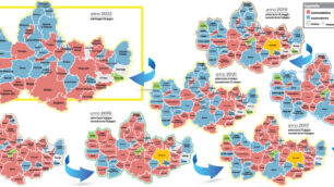 La mappa politica della Brianza