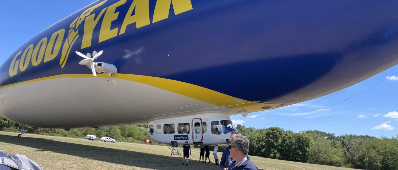 In volo su Monza sul dirigibile Goodyear