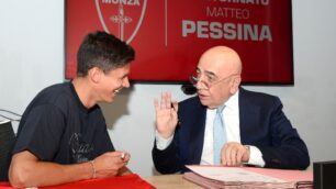 Calcio Monza Matteo Pessina e Adriano Galliani