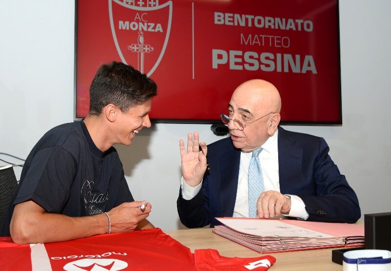 Calcio Monza Matteo Pessina e Adriano Galliani