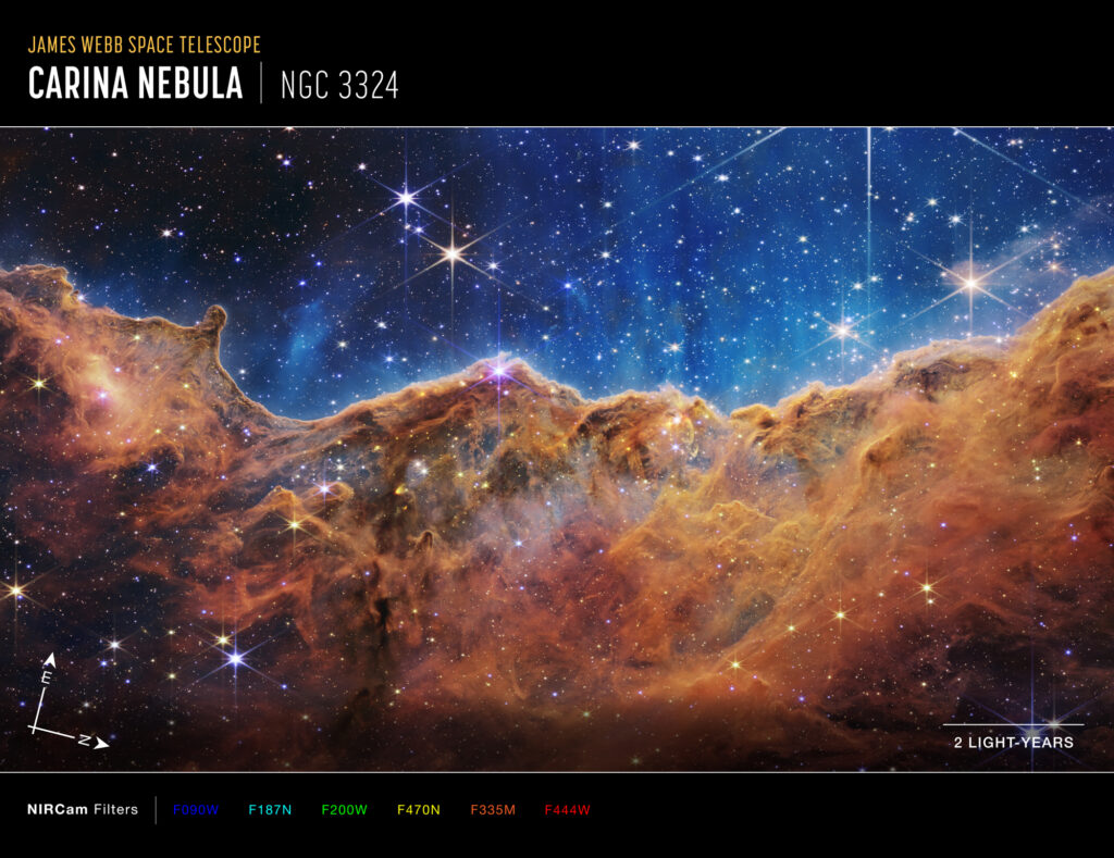 Le immagini del James Webb Space Telescope diffuse dalla Nasa