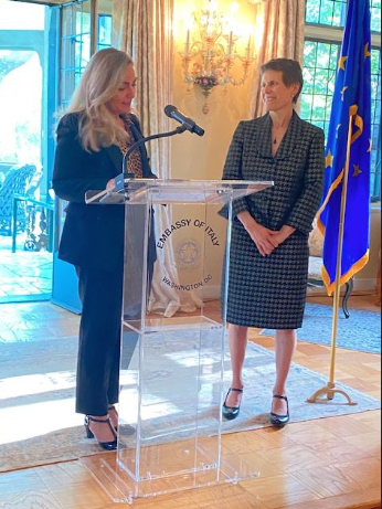 Maria Rita Sambruna e ambasciarice italiana in Usa