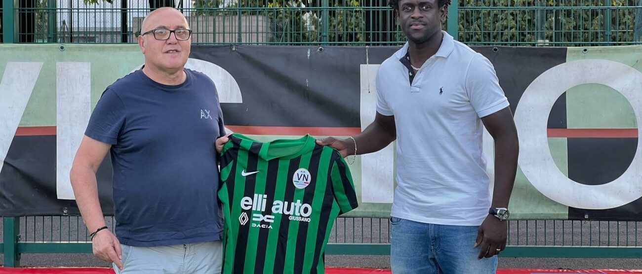 Calcio Vis Nova Giussano ds Fumagalli e Michel Sarr