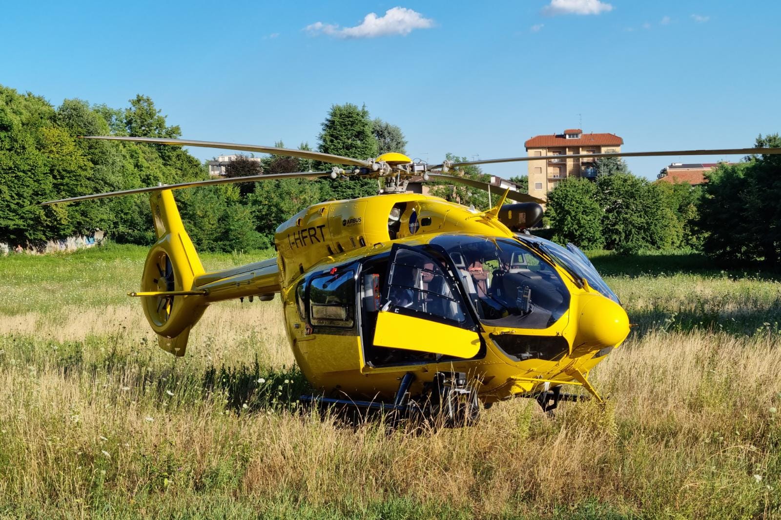 Verano Brianza incidente elisoccorso