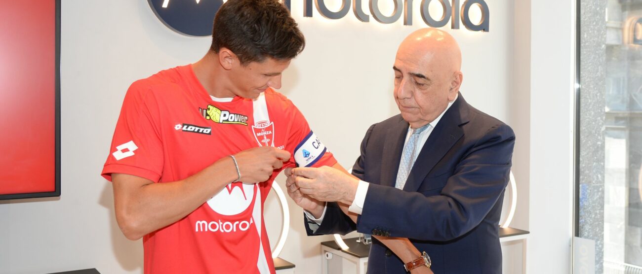 Calcio Monza Matteo Pessina e Adriano Galliani