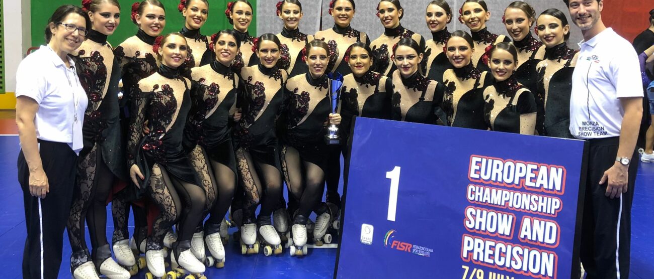 Le campionesse europee dell'Astro Roller Skating di Monza