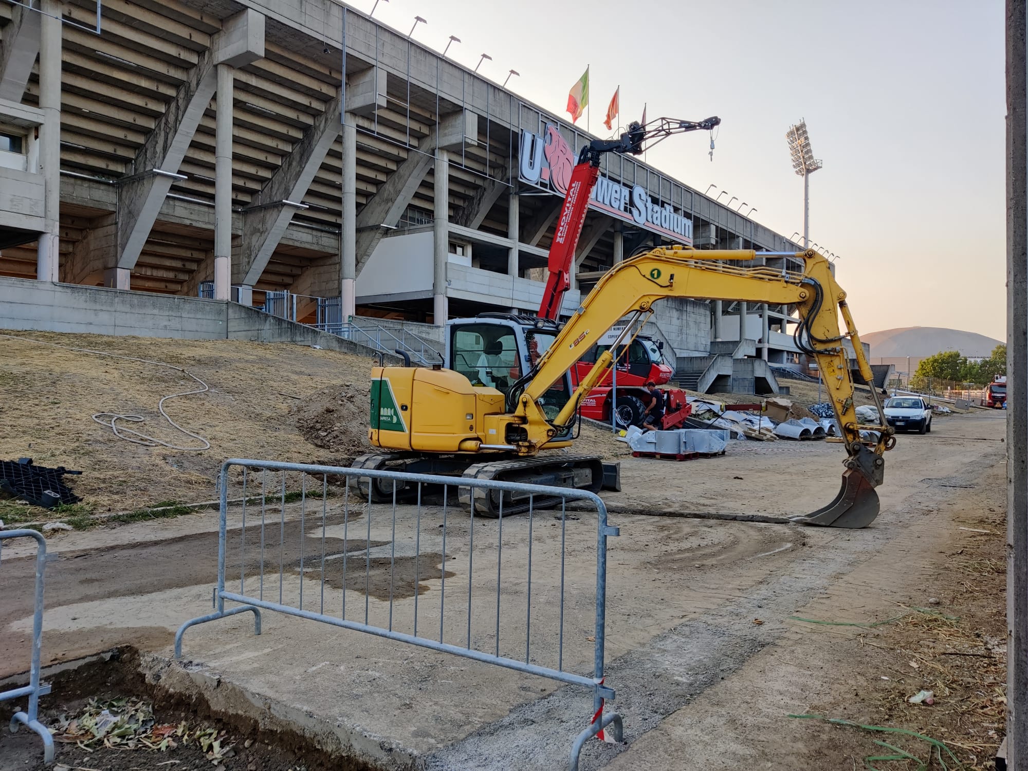 Stadio Monza lavori in corso