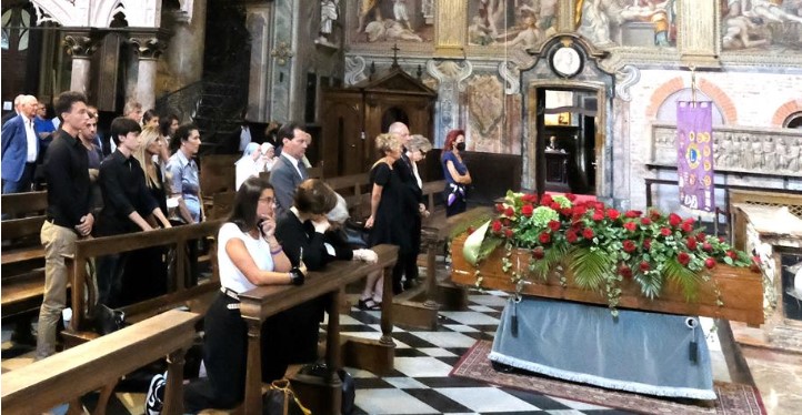 Il funerale in Duomo a Monza di Giuseppe Locati