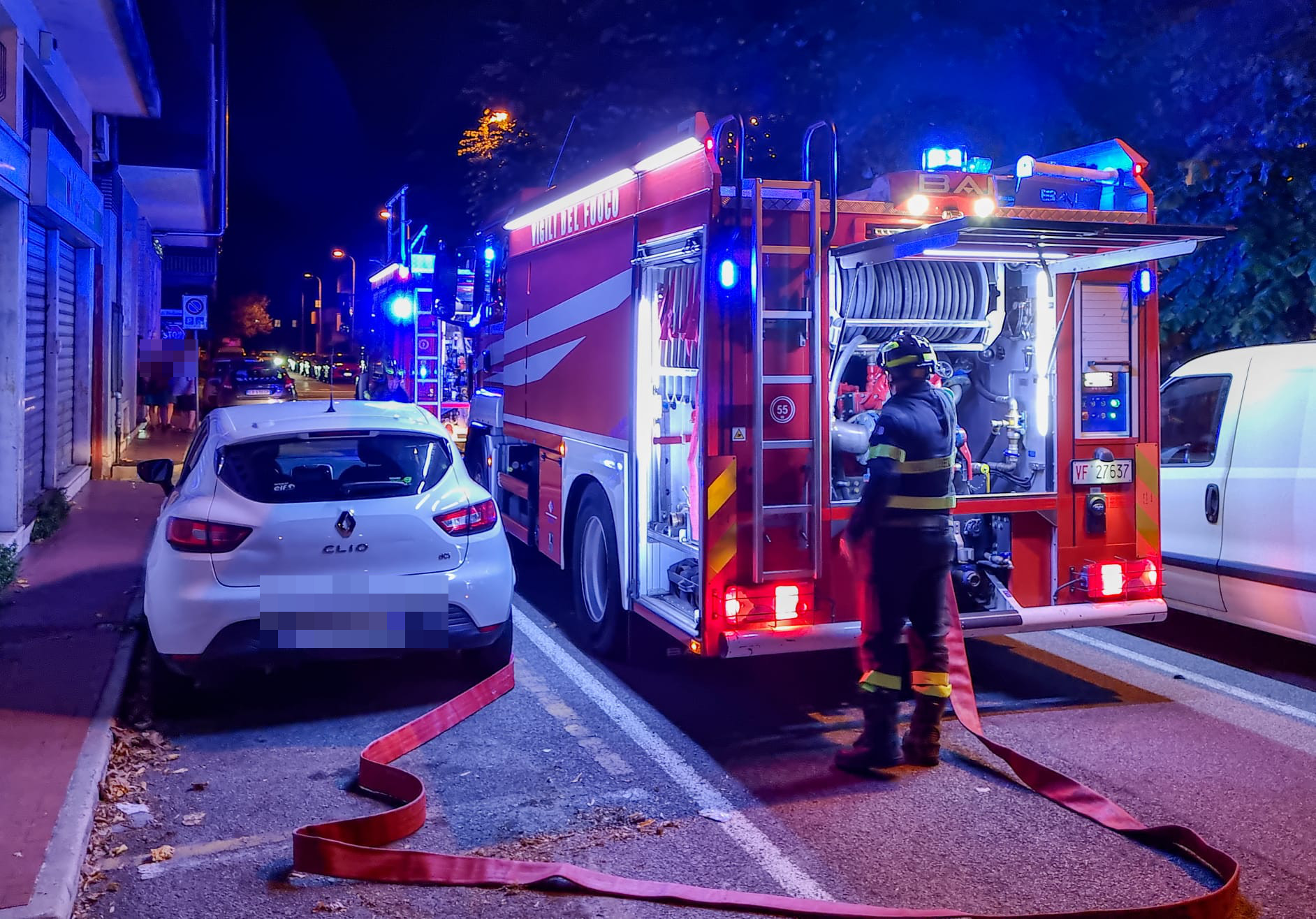 Incendio box Muggiò