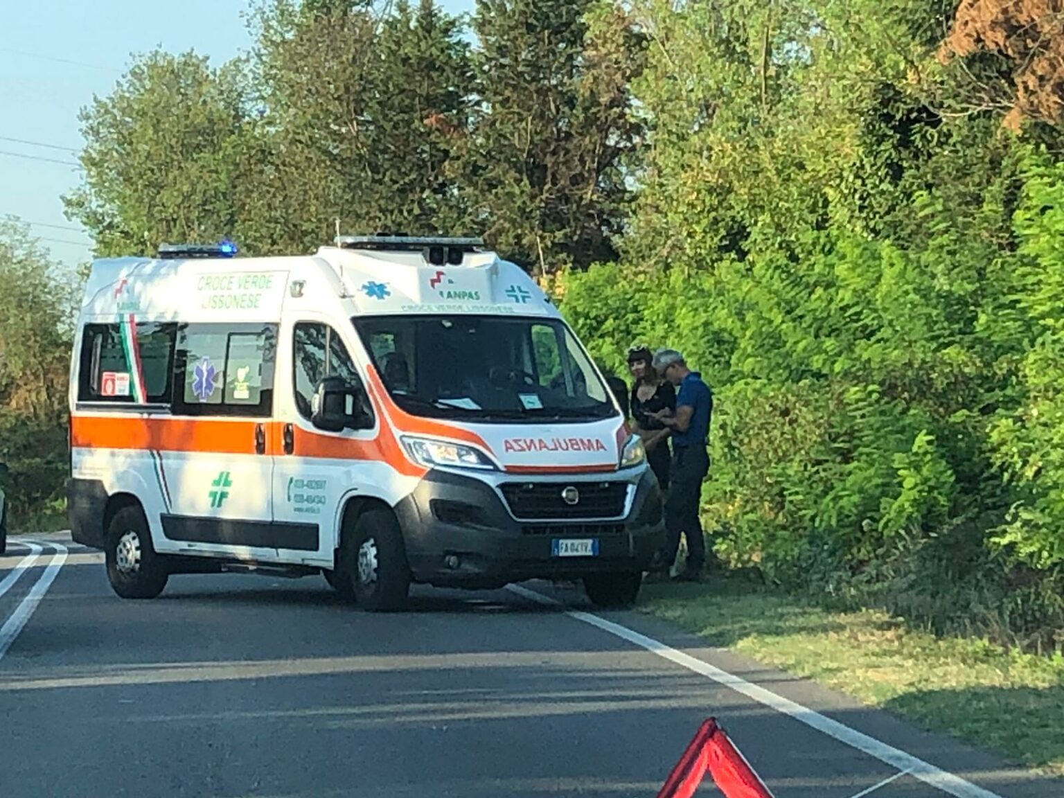 L'incidente tra auto e moto sulla sp7 a Lesmo manda il traffico in tilt
