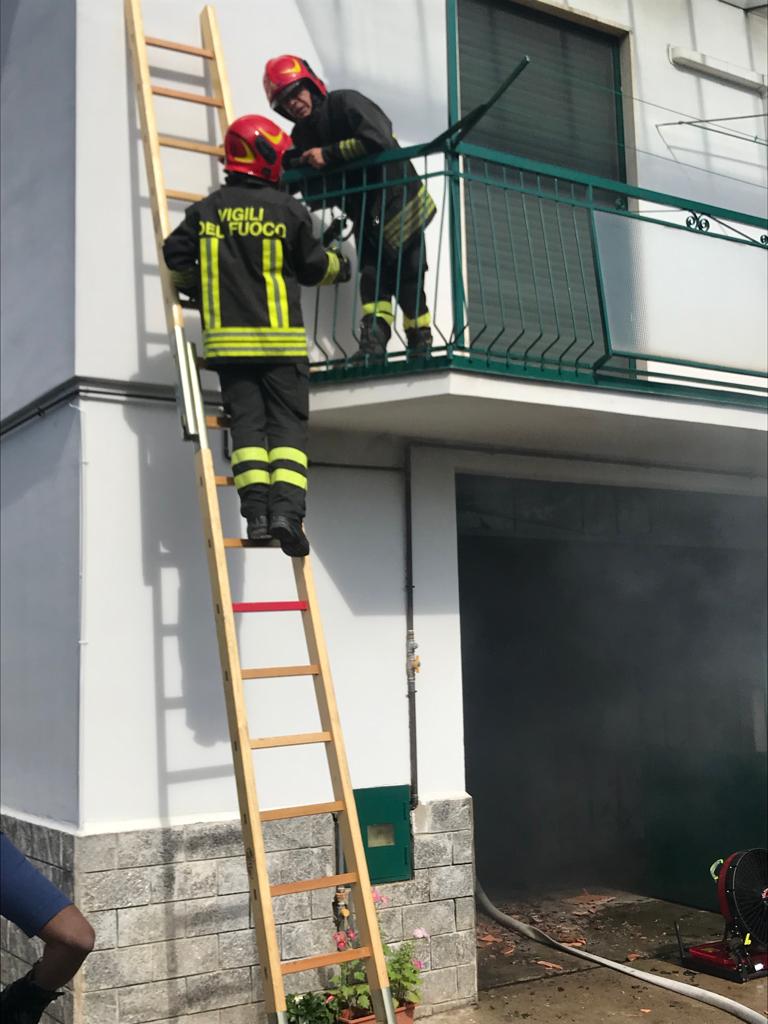 Incendio Biassono