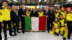 F1 Gp d'Italia 2022 presidente Mattarella a box Ferrari Monza