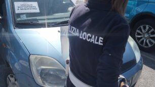 l'auto sequestrata