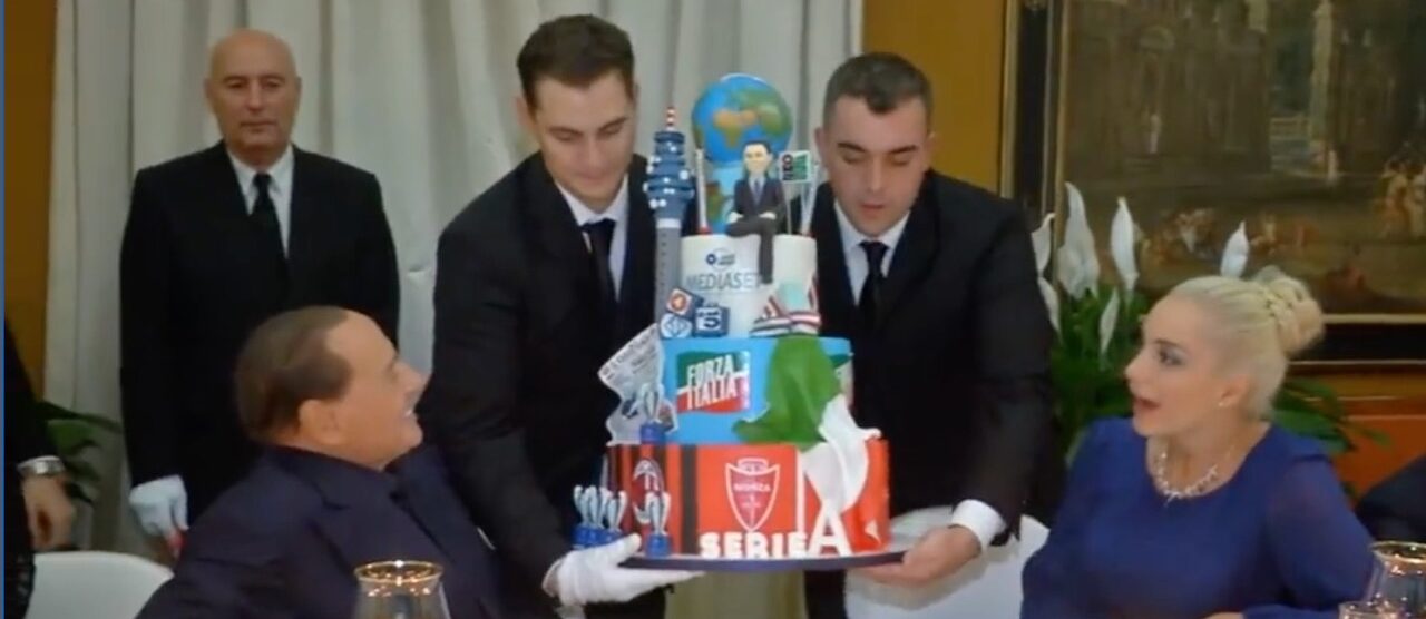 Compleanno Berlusconi torta