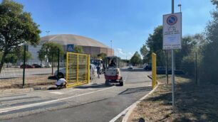 Monza parcheggio Arena-Vero Vollley partite calcio Serie A