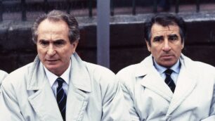 Sergio Brighenti, a destra, con Azeglio Vicini