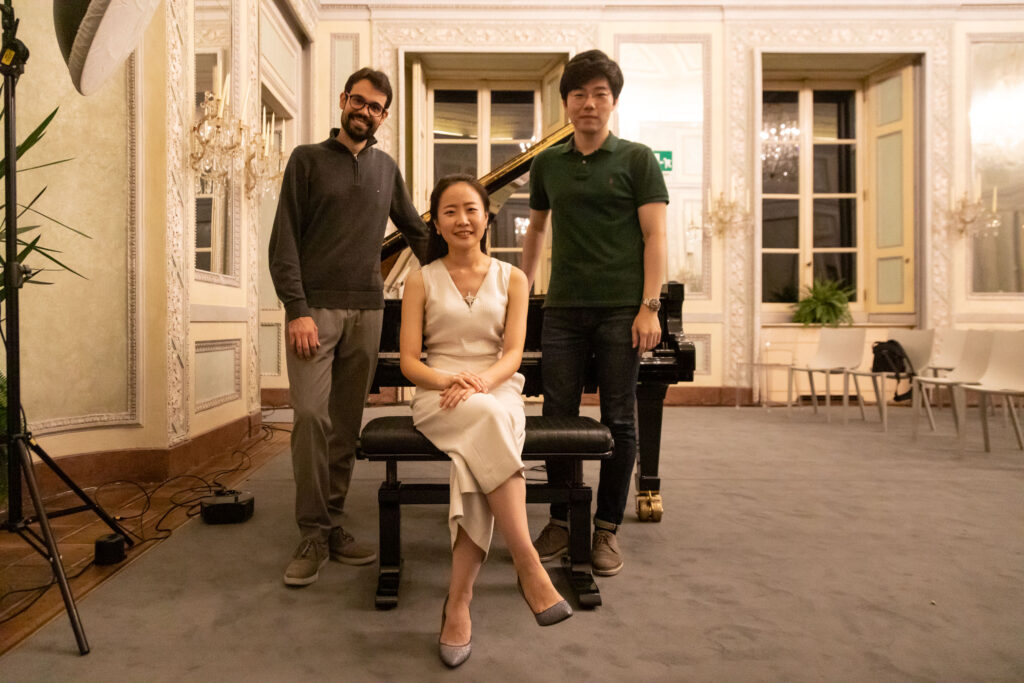I finalisti del Rina Sala Gallo: da sinistra Bašić Ivan, Choi Young Sun, Na Seunghyuk