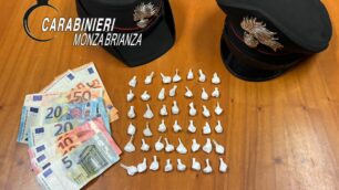 Cocaina e contanti sequestrati dai carabinieri di Vimercate