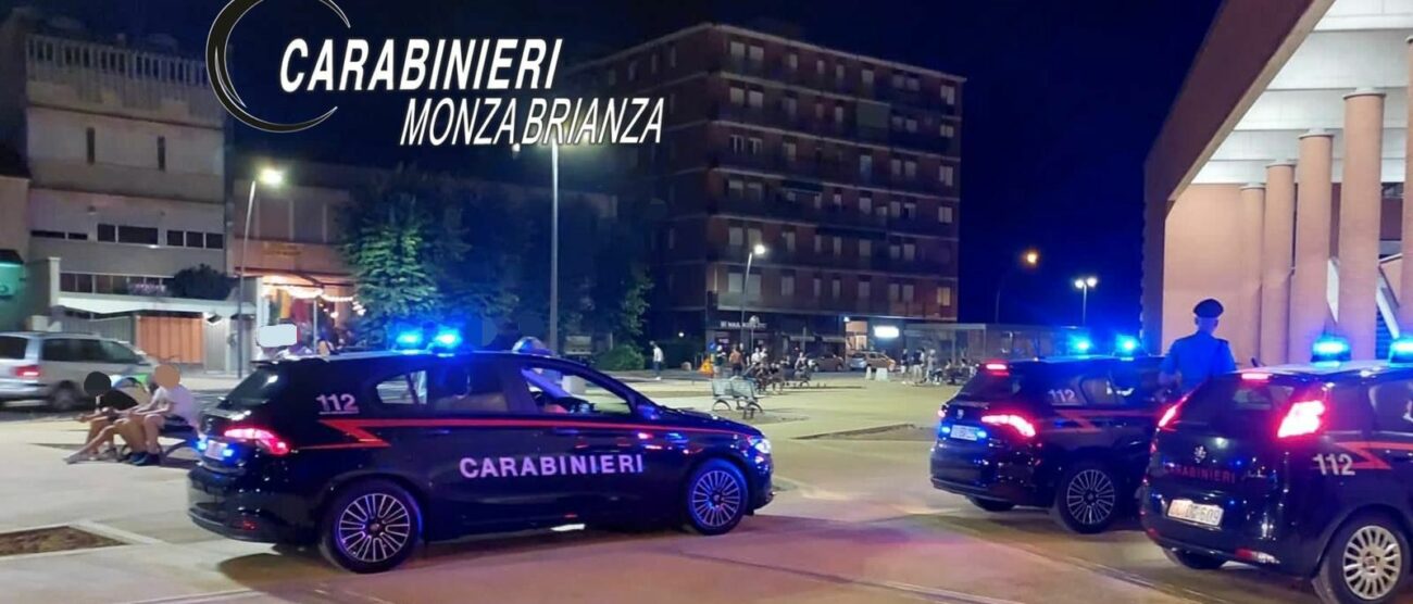 I controlli dei carabinieri a Vimercate