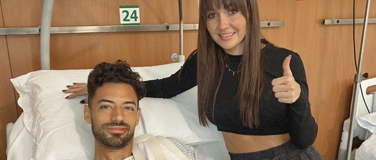 Calcio Serie A Pablo Mari e la moglie Veronica - foto da Twitter