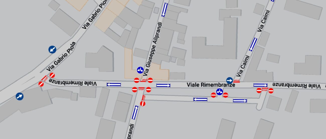 Giussano viabilità nuova viale Rimembranze