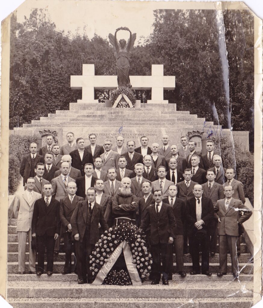 Meda monumento sacrario, 1949: i 50 anni della 1899