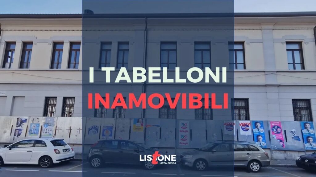 I tabelloni elettorali presentato dal Listone