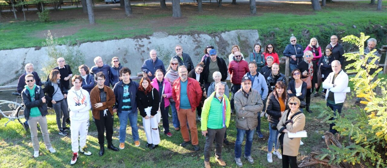 La ricognizione all'interno del bosco delle Querce