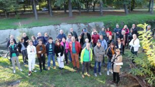 La ricognizione all'interno del bosco delle Querce