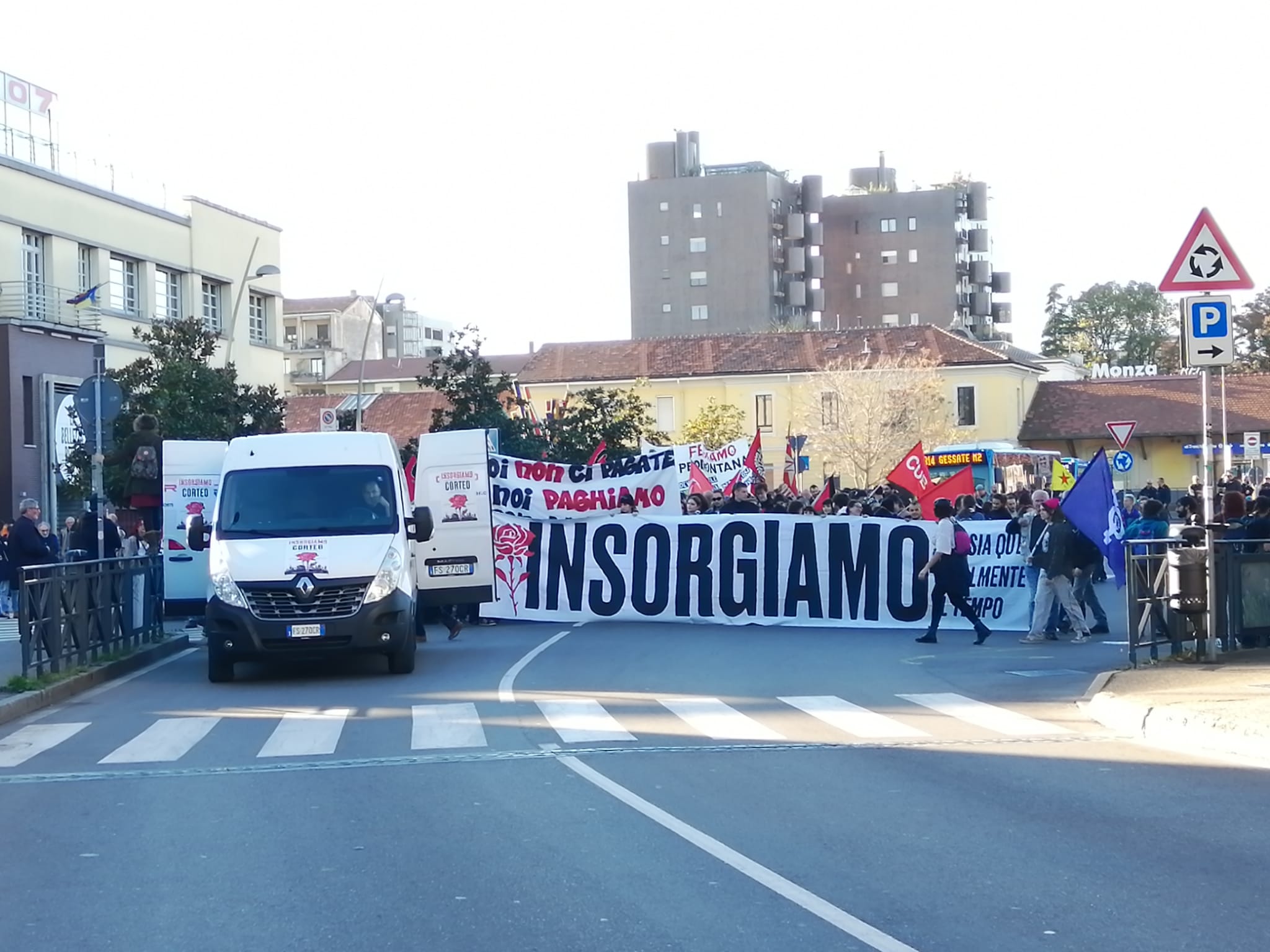 Monza manifestazione 5 novembre