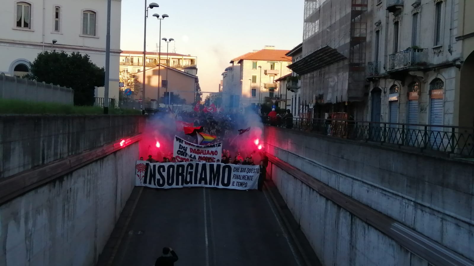 Monza manifestazione 5 novembre