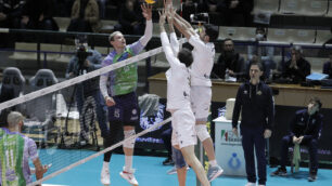 Pallavolo Vero Volley Davyskiba in attacco