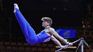 Ginnastica Pro Carate Vazzola Diego sulla sbarra